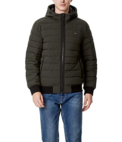 Image of Levi's Men's Hooded Quilted Heavyweight Bomber Jacket