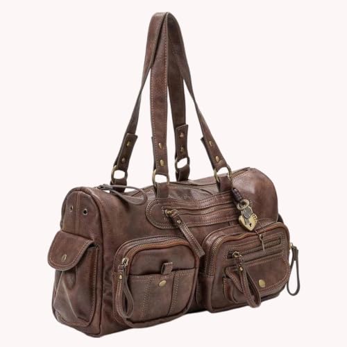 WinPecal Sac à bandoulière pour femme en cuir synthétique Western rétro – vue 5
