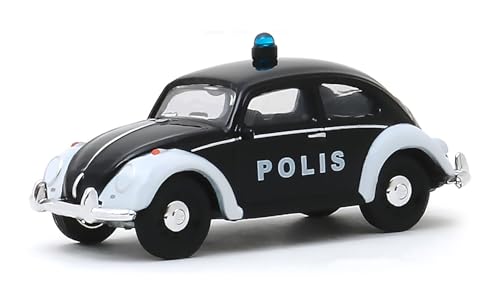 Classic Beetle Police Car Modelo 1:64 Diecast Metal