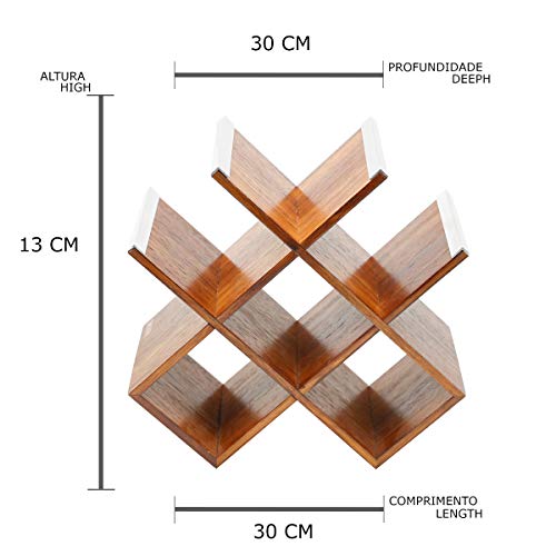 Adega de para 6 Garrafas Naturals Rojemac Madeira