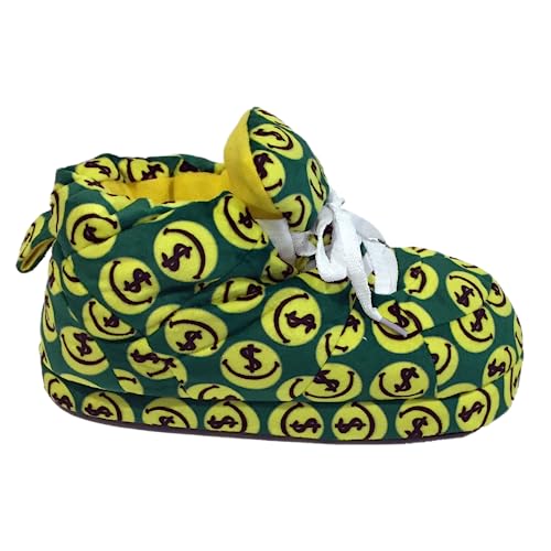 Image of Happy Feet Slippers Standard Sneaker Slippers for Men, Women, and Kids - Women Shoes, Gifts for Women, As Seen on Shark Tank - Classy Oversized House Slippers for Women with Non-Slip Rubber Soles
