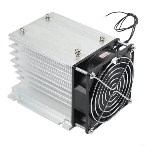 [Dissipatore di calore + gruppo ventola] dissipatore di calore in alluminio abbinato a una ventola selezionabile F80 o F90 progettata per relè trifase da 220 V AC e raffreddamento a relè a stato solido.