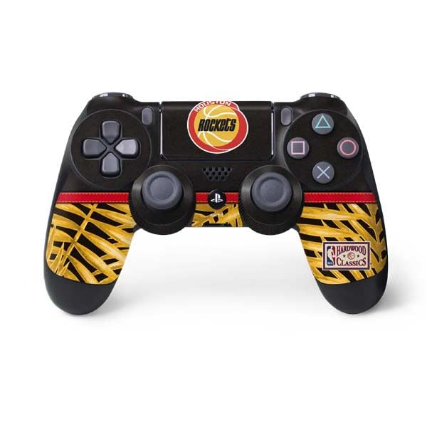 Skinit Decal Gaming Skin Compatible with PS4 Controller - Officially Licensed NBA Houston Rockets Retro Palms Design
