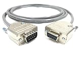 200 Foot DB9 Male to Female RS232 Extension Serial Cable - 24 AWG with Grey PVC Jacket - Made in USA