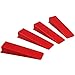 JAPCHET 400 PCS Tile Leveling System Wedges Reusable for 1/8, 1/16, 1/32 Inch Spacers for Tile Leveler Installation, Red