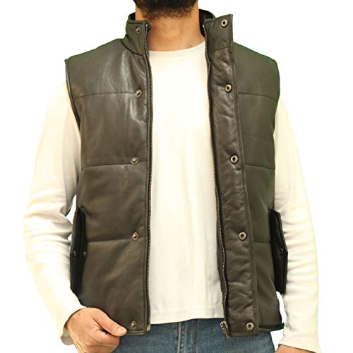 Leren A-Z heren bodywarmer gemaakt van echt leer in zwart, bruin en lichtbruin - Image 7