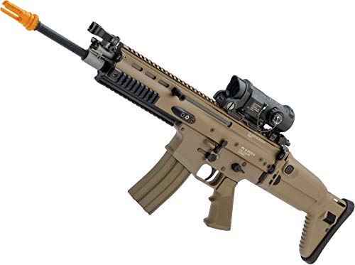Evike Airsoft - Tokyo Marui Next Generation Recoil Shock System FNH Licensed Scar-L / MK16 AEG Airsoft Rifle (Color: Flat Dark Earth/MOD-0)