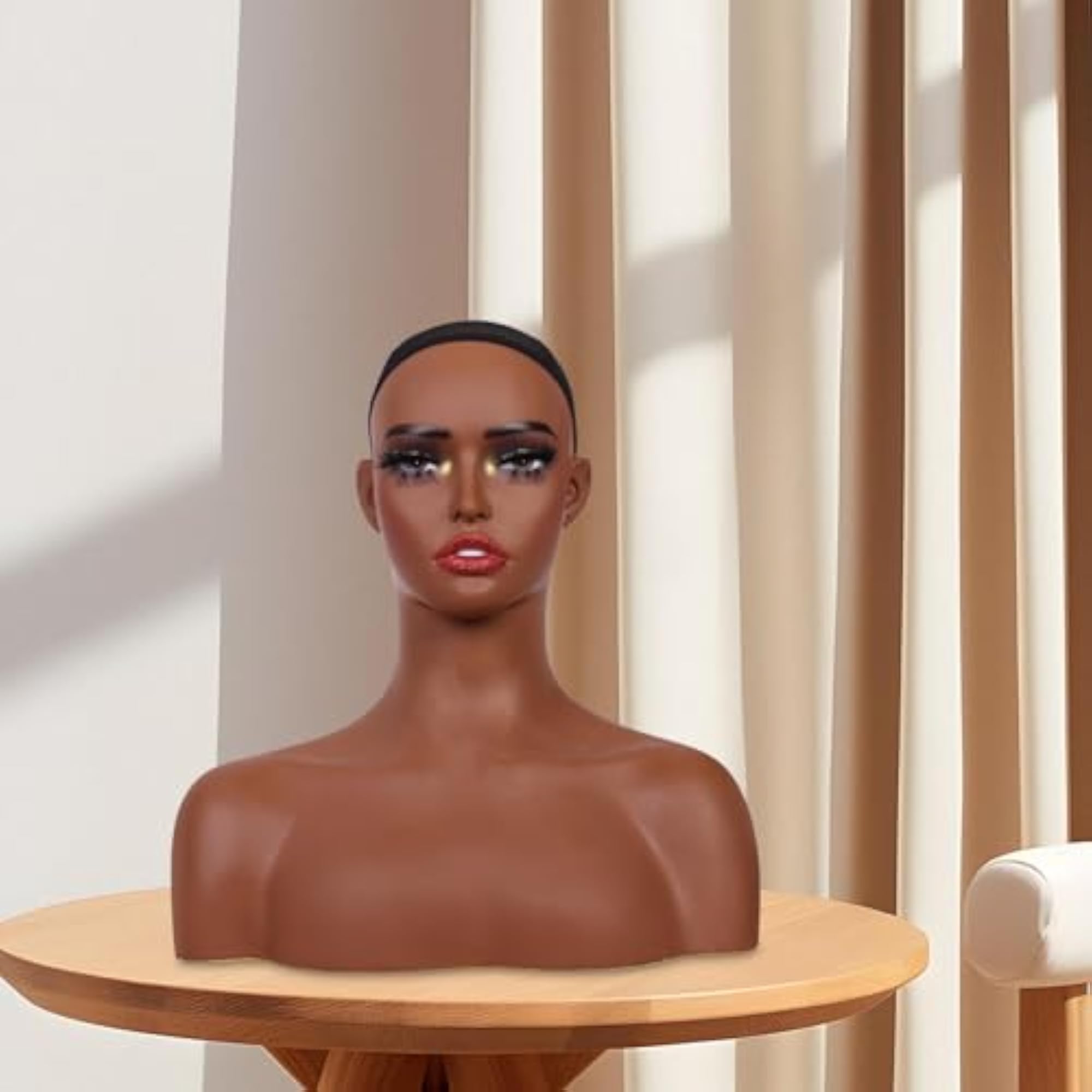 Female Wig Head Mannequin with Shoulder