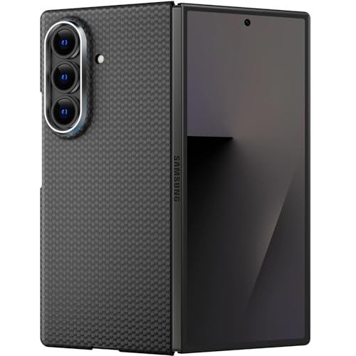 Coque fibre de carbone Z Fold 7 X-level finition luxe flexible noire bleue