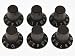 KAISH 6x Guitar AMP Amplifier Skirted Knobs Chocolate Brown for FD Style AMP Amplifier
