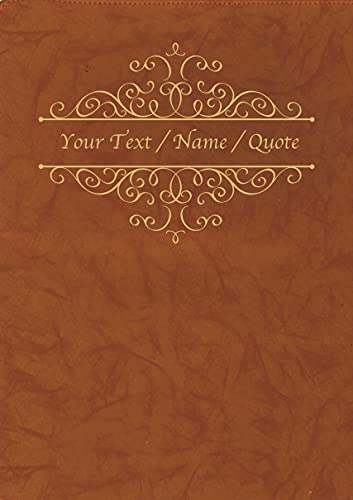 Image of Brown Cloud Personalized Abstract Matt Finish Leather Cover Notebook /Diary with Lock,UV Printed Customized Message /Quote /Name for Personal /Corporate Gift(NBLTHR019)(1)