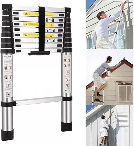 Échelle télescopique 3,2m avec stabilisateur, pliante, multifonction, 150kg | Leroy Merlin