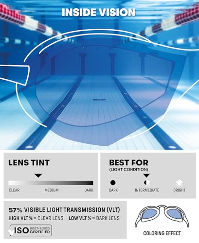 Image of ARENA Unisex Cobra Ultra Swipe Racing Swim Goggles Anti-fog Technology Polycarbonate Hard Lens