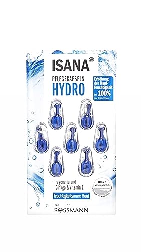 Isana Hydro Care Skin Moisturizing Capsules For Dehydrated Skin - 5 Packs