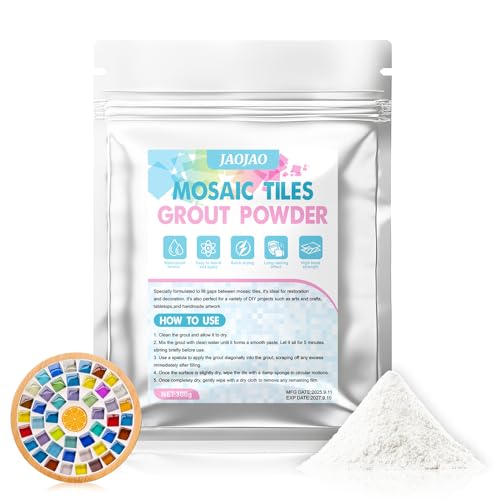 JAOJAO 10.6Oz Mosaic Grout Powder Mosaic Grout for Crafts