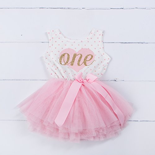 Tangdiaabbcc Grace And Lucille Dress First Birthday Pink Polka Dot |  Desertcart Botswana