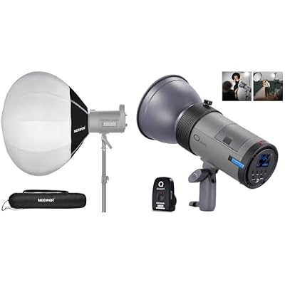 NEEWER Q300 300Ws 2.4G Outdoor Studio Flash with Q Compact Wireless Trigger, 7800mAh Li ion Strobe Light Photography with NS26L 26/65cm Lantern Softbox, Quick Release 360 Light Diffuser