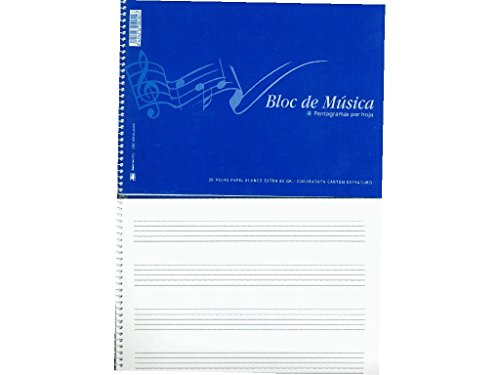 Bloc marca TAURO modelo BLOC MUSICA 4º ZORRILLA 20-H 202 4 PENTAGRAMAS