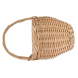 HYTROVE Bolso Tejido a Mano de Mimbre Tapa, Bolso Bohemio para Escuela y Vacaciones, Cesta Práctica para Guardar Objetos Personales Color Aleatorio