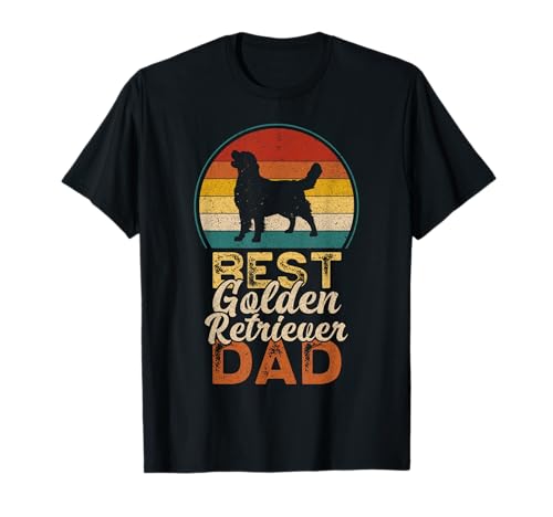 Best Golden Retriever Dad, Father's Day, Golden Daddy T-Shirt