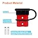 YOUYIEN 175A Wire Connector(6PCS),Fit for 1/0 AWG, Battery Cable Quick Connect Disconnect Plug, Kit for Connect Recovery Winch Auto Car Trailer Driver Electrical Devices(RED)