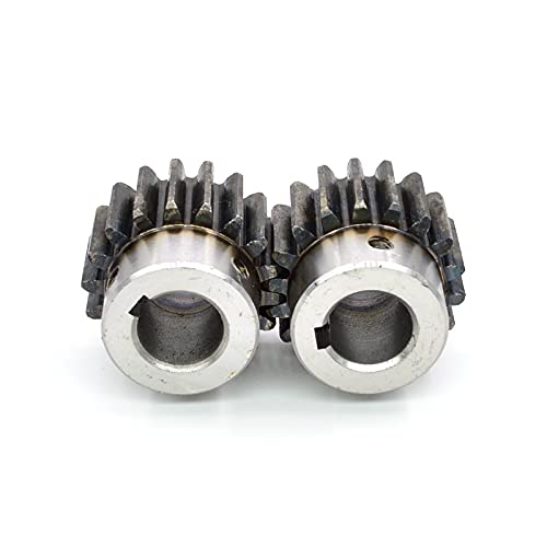 TMP1105 1PC 2M Gear Rack/Straight Teeth Rack Side Fixing Hole Harden+1pc 2M 20teeth Hole8/10/12/14/15/16/17/18/20 Gear (Color : 2M20T hole18 keyway6, Guide Length : 25X25 0.5m)