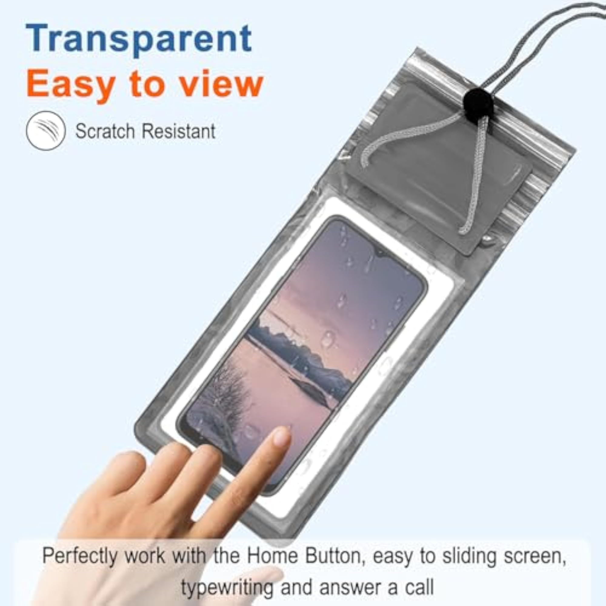 Universal Waterproof Mobile Pouch Cover with HD Clarity