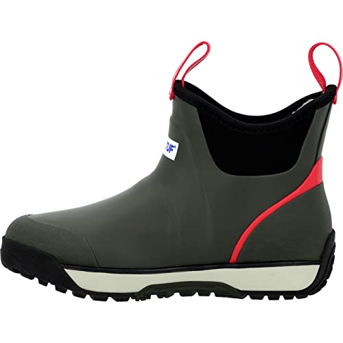 Image of XTRATUF 6 inch Women's Ice Fleece Lined Ankle Deck Boot - 100% Waterproof Rubber Footwear for Snow & Rain - Faux Shearling Lining - Slip-Resistant Outsole
