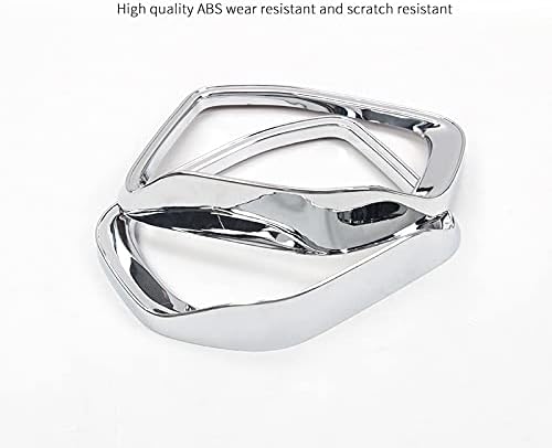 Bronco Side Mirror Rain Cover Mirror Rain Visor Smoke Guard for Bronco 2021 2 Pcs (Silver plating)