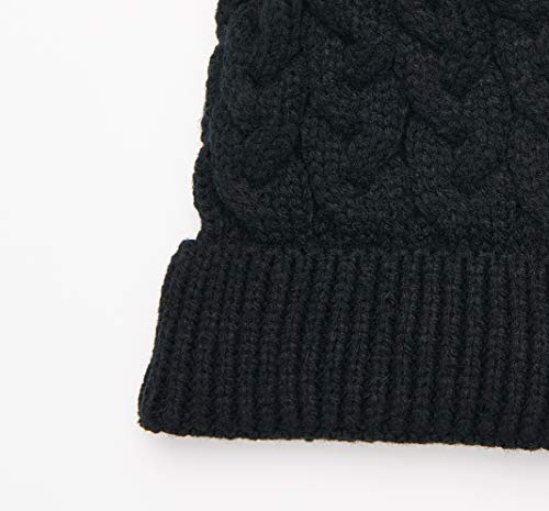 Danmy Baby Beanie Hat, Infant Newborn Toddler Winter Warm Knit Cap For Little Boys Girls, Winter Warm Hat (6-24 Months, White/Pink/Black-3Pcs) #TOP3