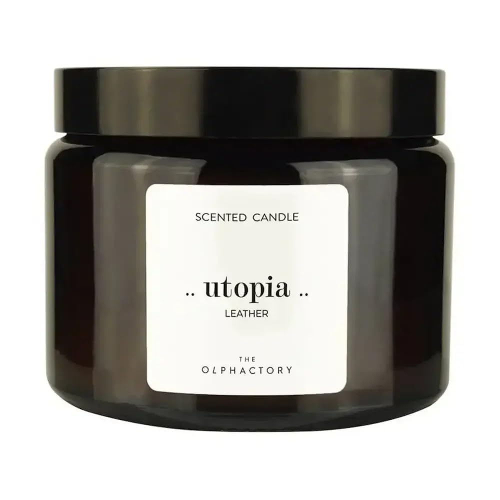 The Olphactory Utopia Leather Scented Candle 360g