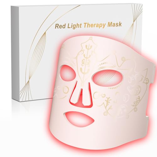 BETNEP Red Light Therapy for Face, LED Face Mask Light Therapy,Near-Infrared 850 Red Light Therapy...