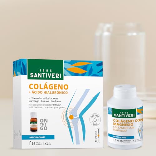 Miniatura 7 de Santiveri - Colágeno Líquido Artrosin, Complemento Alimenticio Con Colágeno Hidrolizado, Ácido Hialurónico, Vitamina C Y Manganeso, Contribuye Al Bienestar En Articulaciones Y Cartílagos - 16 Viales