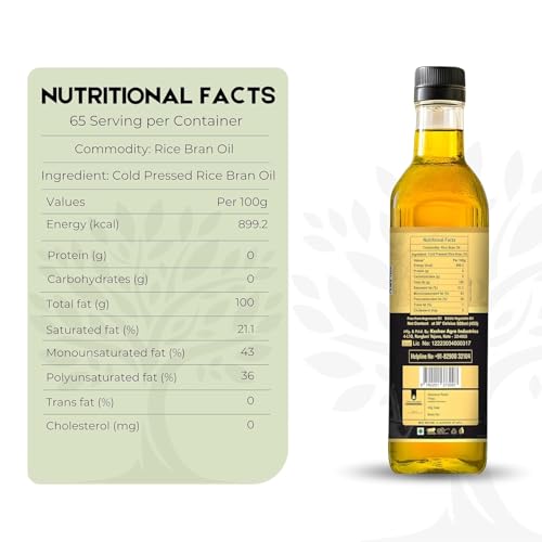Image of Shree Aanantam Wood Pressed Flax seed Oil 1L With Rice Bran Oil 1L | Kolhu /Kacchi Ghani /Chekku | 100% Pure & Natural, Chemical-Free | Wood Pressed Rice Bran Oil for Cooking