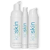 Kidskin - Three-Step Acne Treatment Kit for Kids, Tweens, Teens - Face Wash Cleanser - Serum - Moisturizer - Breakout Prevention for Boys or Girls. Perfect for Preteens - Made in USA