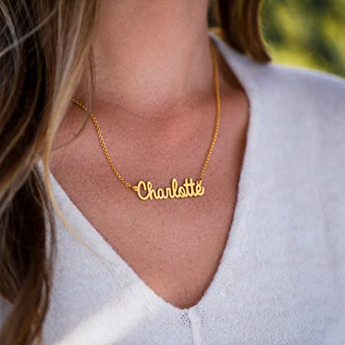 Collier prénom personnalisé cadeau maman en argent ou plaqué or - 3