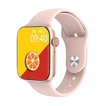 Relógio Inteligente Smart watch IWO W28 PRO Series 8 NFC Tela Infinita de 1.95" Polegadas Com Chamdas e Notificações na Cor Rosa