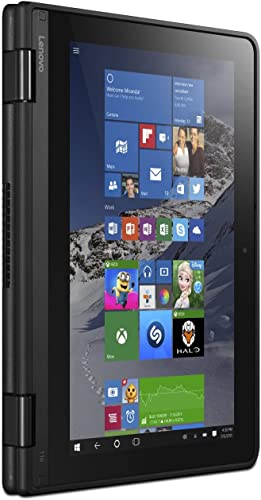 Image of Lenovo ThinkPad Yoga 11E 11.6 inch HD 2-in-1 Touchscreen Laptop, Intel Celeron N4120, 4GB RAM 128GB SSD, Intel UHD Graphics 600, Webcam, HDMI, WiFi, Bluetooth, Windows 10 Pro, Black