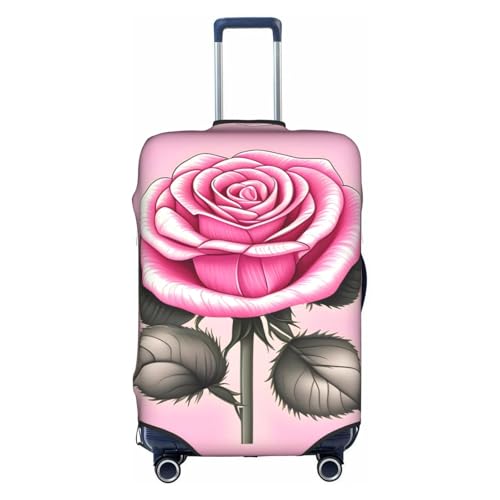 Beautiful pink roses Printed luggage cover, double stitching all around, high elastic material, suitable for travel and business trip
