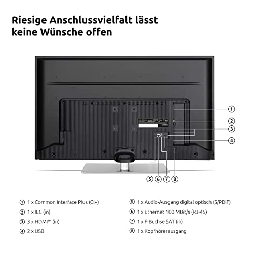 Nordmende Wegavision UHD55B - UHD-Smart-TV mit Triple Tuner (139,7 cm, 55 Zoll, drehbarer Mittelfuß, WLAN, Apps, HD+, PVR Aufnahmefunktion, 3X HDMI, 2X USB, HDR10, 2X 10 W) Modell 2021 Nordmende Wegavision UHD55B - UHD-Smart-TV mit Triple Tuner (139,7 cm, 55 Zoll, drehbarer Mittelfuß, WLAN, Apps, HD+, PVR Aufnahmefunktion, 3X HDMI, 2X USB, HDR10, 2X 10 W) Modell 2021