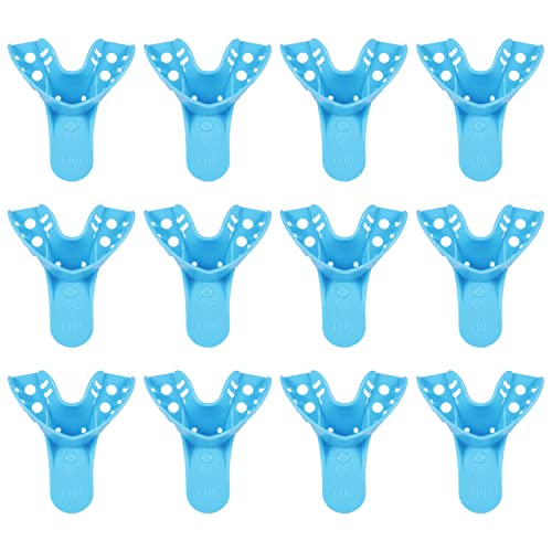 Image of JMU Dental Impression Trays, 10 Anterior Lower, Autoclavable, 12 Pcs