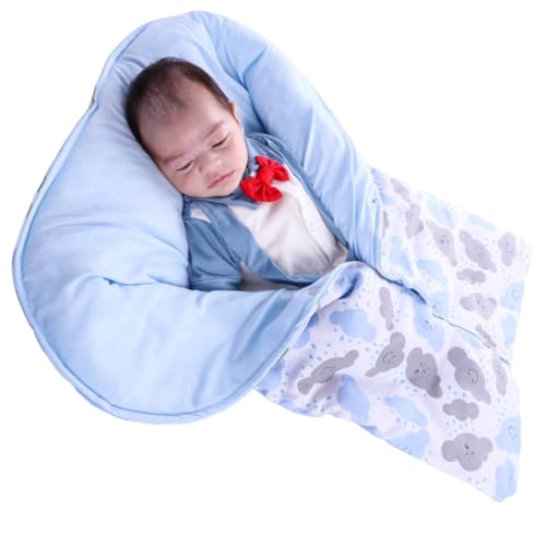 Saco de Dormir Para Bebê Menino Porta Bebê Nuvem Azul