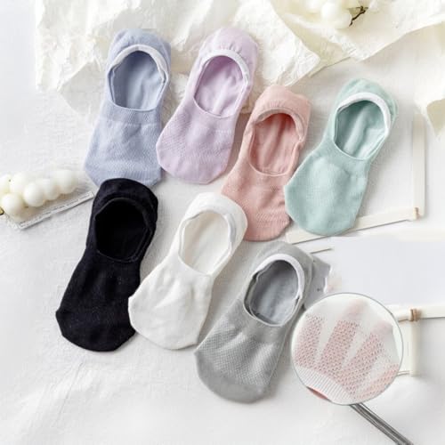 7 Pairs Womens Socks Non Slip Breathable Lightweight Casual No Show Socks2
