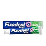 Fixodent Control Denture Adhesive Cream Plus Scope Flavor 2 oz (Pack of 4)