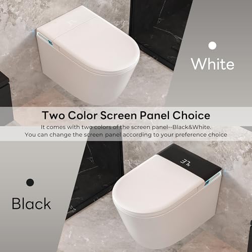Smart Wall Hung Toilet Combo with Built-in Water Tank and Bidet, White by SmartSylva - Used condition - Image 8