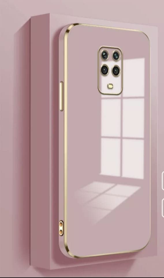 Apurb Store for Redmi Note Plating Square Gold Frame Phone Case Luxury Soft Silicone Back Cover (for Redmi Note 9 PRO MAX, Pink) (B0BK9LPL3Q) Amazon Price History, Amazon Price Tracker