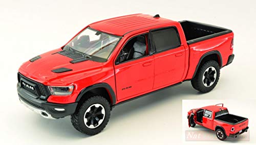 Modelo a escala MotorMax Dodge RAM 1500 2019 rojo 1:24
