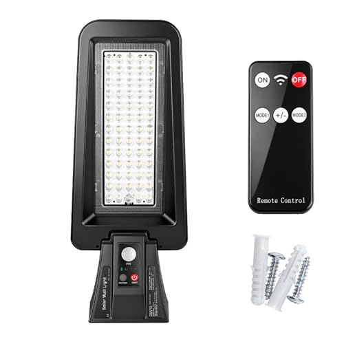 Lampe solaire extérieur avec capteur de mouvement et éclairage LED pour cour