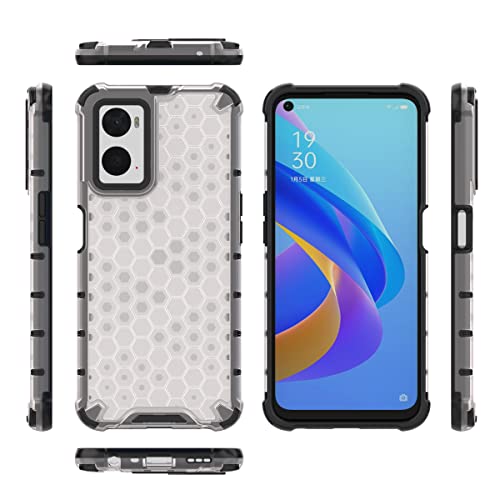 Image of Glasgow Back Case Cover Compatible with Oppo A76 / A96 (Stylish Design) - Transparent