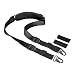 2 Point Traditional Rifle Sling Gun Strap Length Adjustable Shoulder Pad 1.25 Inch Webbing by BOOSTEADY No Plastic Components All Metal